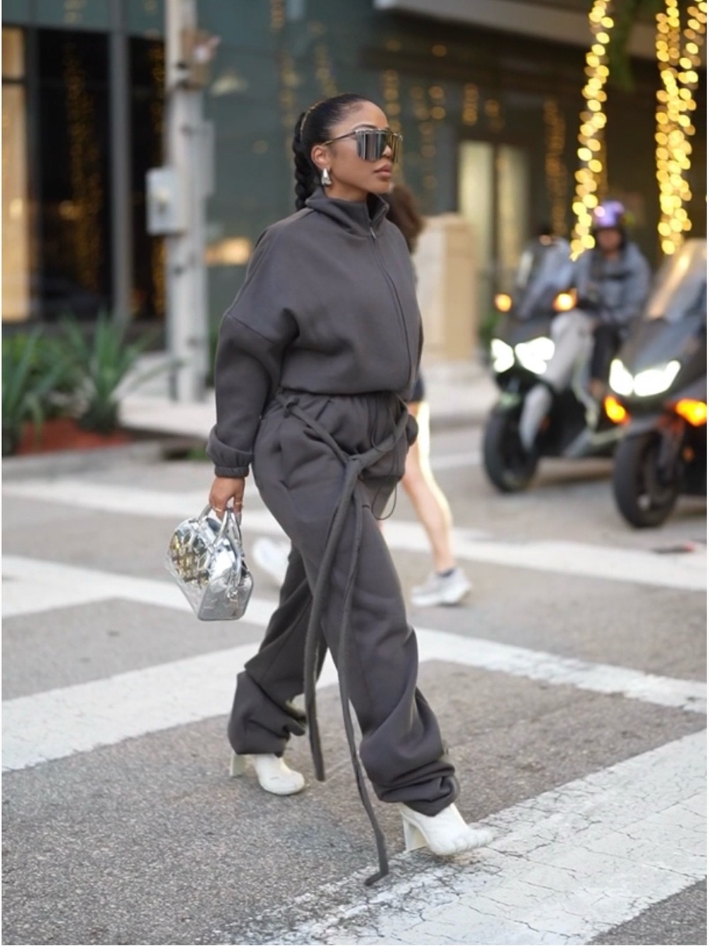 Easy Essential$ Drip Set Charcoal Matching Sweatsuit NWOT Size Medium - Picture 3 of 4